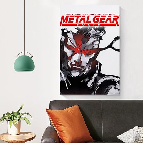 Miniatura 4 de SEINEMBSC Metal Gear - Póster de lienzo sólido para pared, sala de estar, dormitorio, decoración del hogar, 20 x 30 pulgadas (19.7 x 29.5 in)