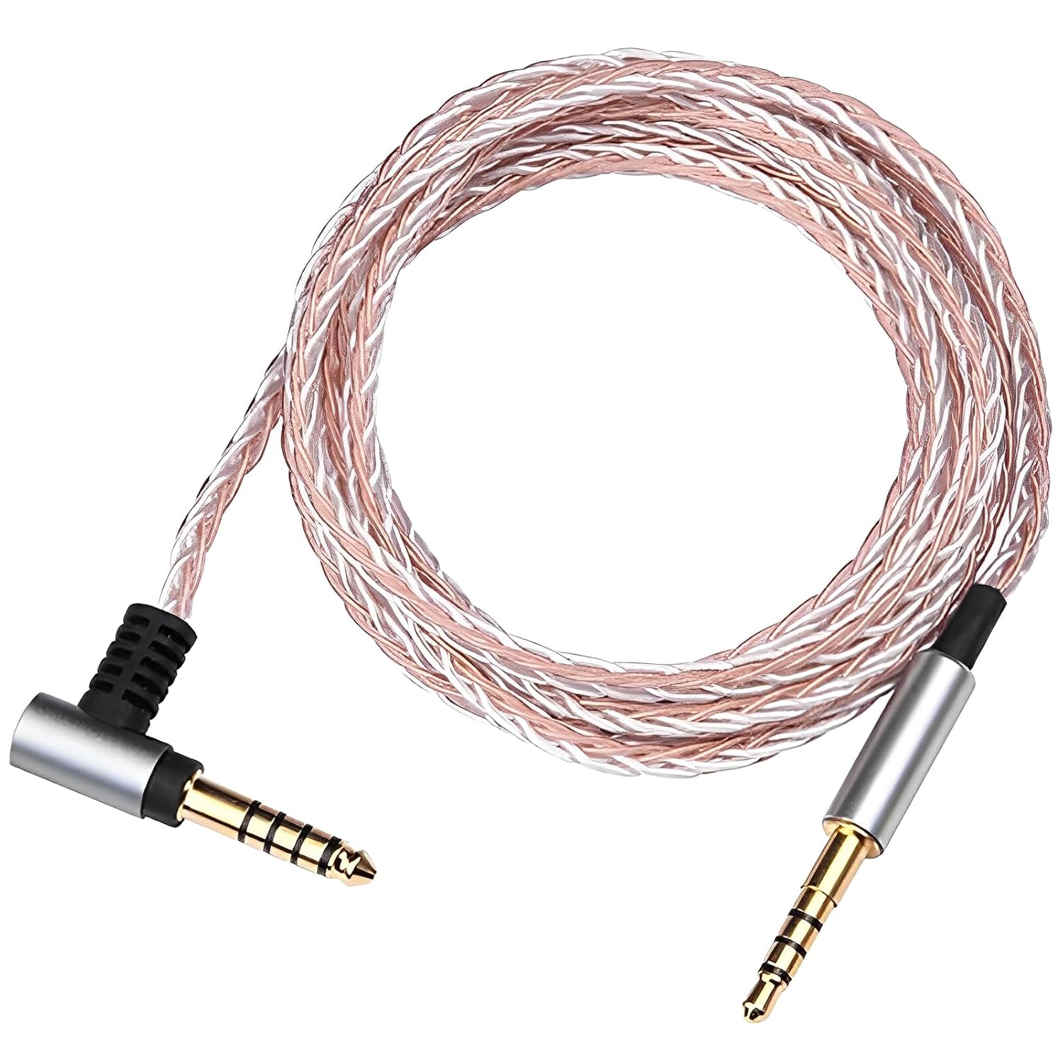 4.4mm 3.5mm 2.5mm OCC Balanced Cable 4.3ft Compatible with Denon AH-MM400 MM200 MM300 Earphones