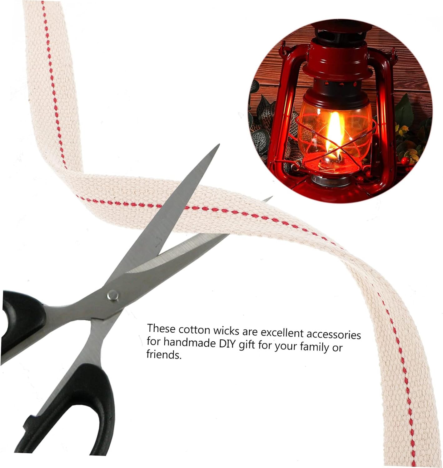 ORFOFE Kerosene Oil Lamp Wicks Roll Cotton Oil Lamp Wick Replacement for DIY Alcohol Easy to Use