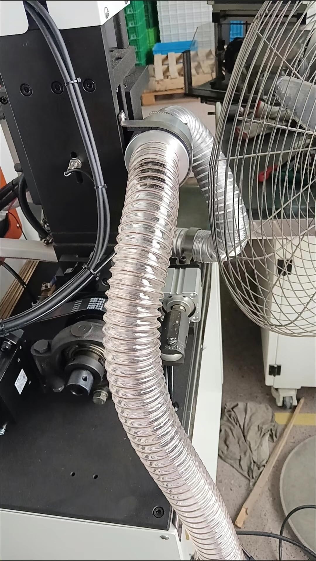 Tubo flessibile per aspirapolvere industriale, 40 mm, 32 mm, 35 mm, retrattile in poliuretano, per raccolta della polvere di aspiratori, levigatrici, negozi e condotti di aspirazione fumi, 10 m