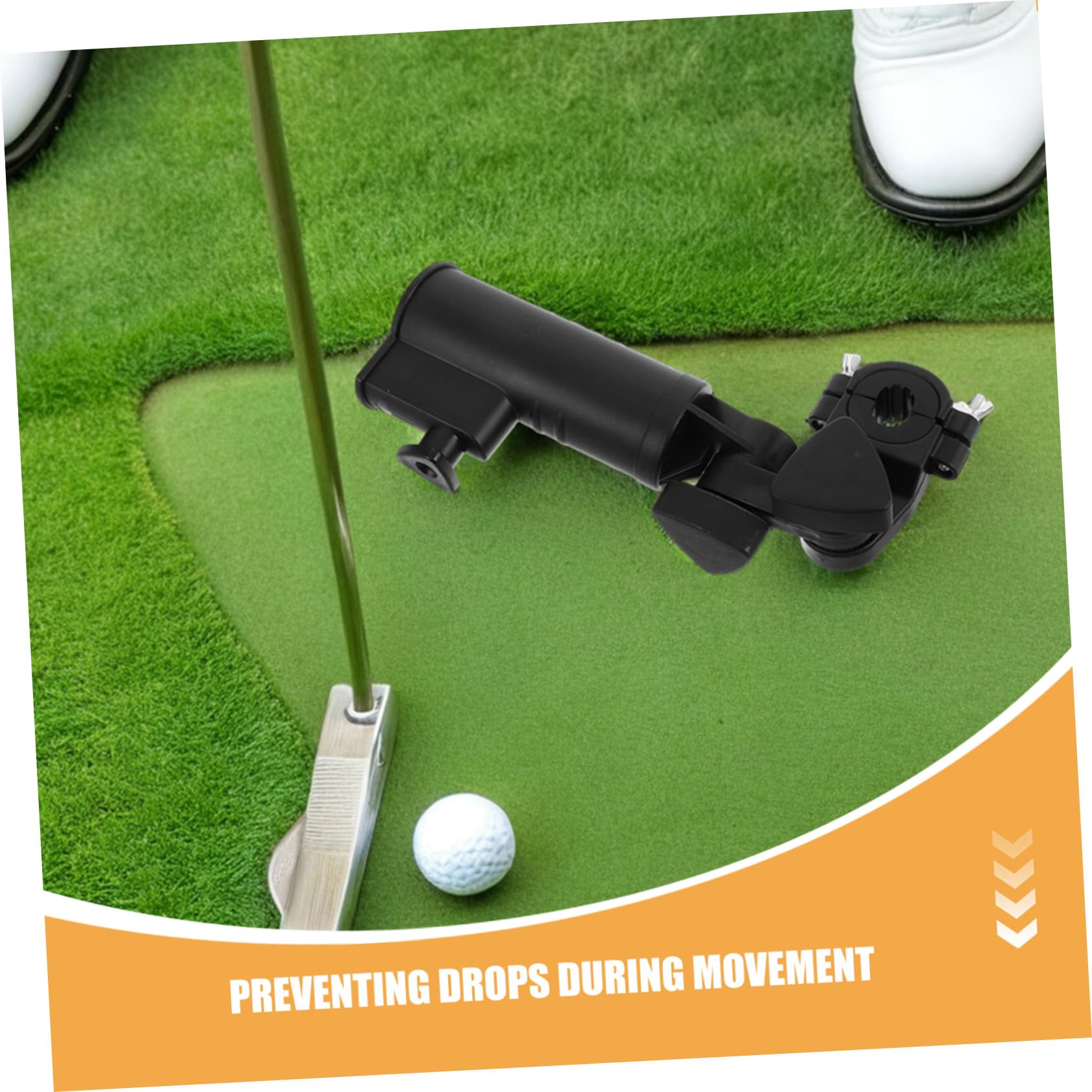 SUPVOX 2 Pinzas para Paraguas De Carrito De Golf Soporte para Paraguas De Golf Abrazadera Negra