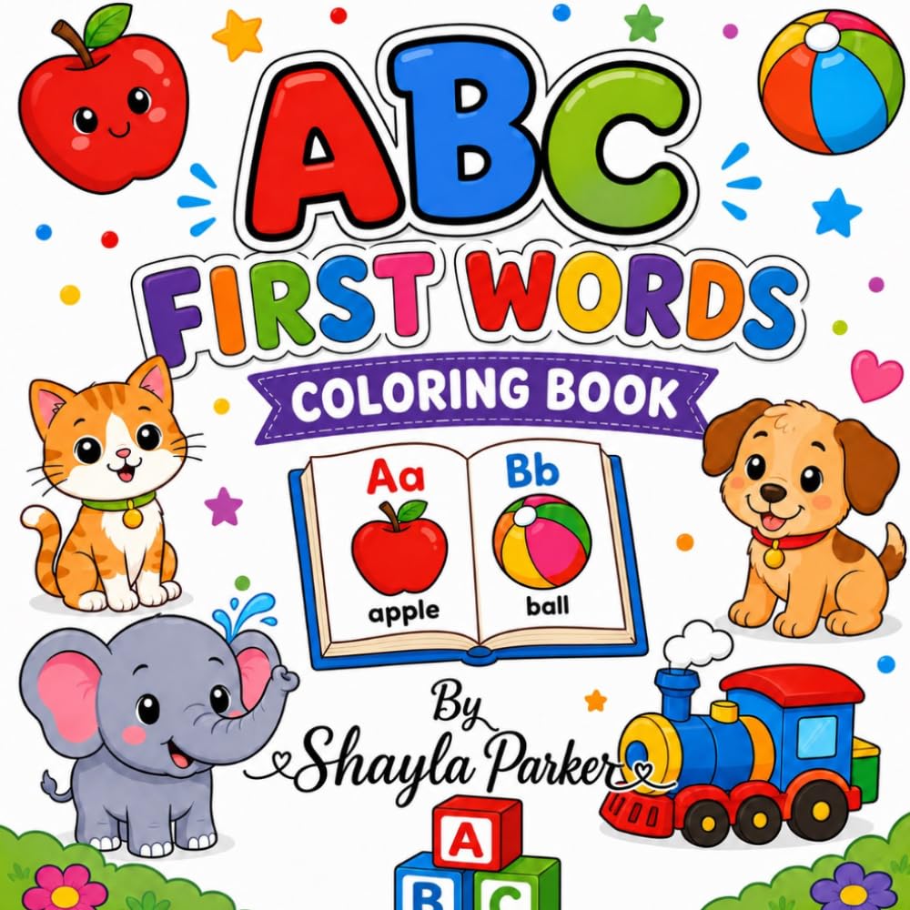 ABC First Words Coloring Book