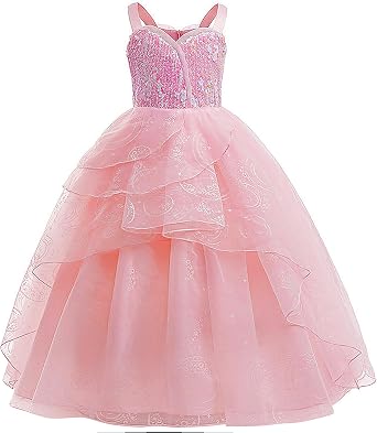 Princess Dress up World Book Day Costumes for Girls Witch Costume Kids Birthday Fancy Party Dress Childrens Witches Cosplay Outfit Sequin Dresses