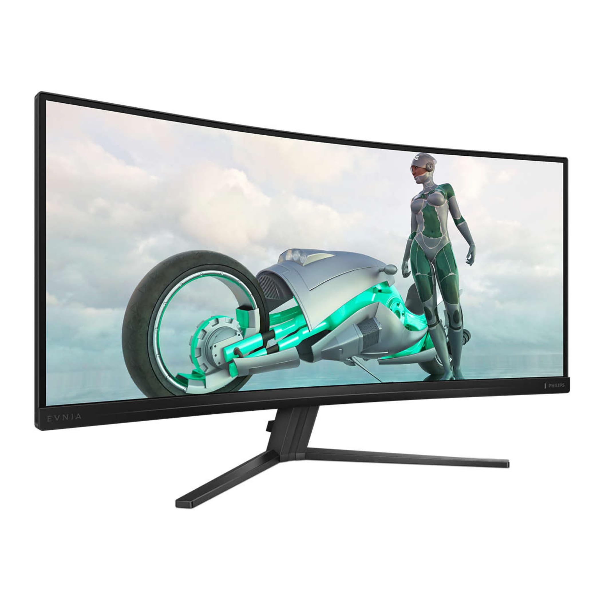 Philips Evnia 34M2C3500L - 32-calowy zakrzywiony monitor do gier WQHD, 180 Hz, 0,5 ms, FreeSync Premium, HDR10 (3440x1440, 2X HDMI, DisplayPort) Ciemnoszary