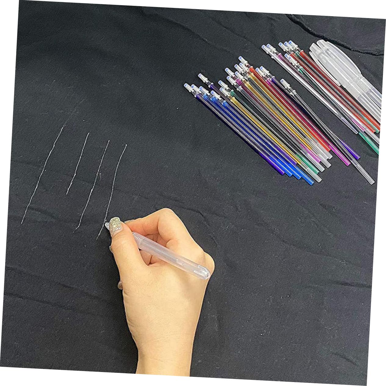 TEHAUX 9sets per Tessuti Cancellabili Ad Temperatura Penne da Cucito e Quilting Lavabile per Marcature Precise su Stoffa e Progetti DIY