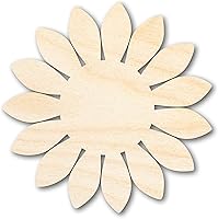 Vista 1 de Artesanía en forma de girasol de madera sin terminar hasta 46 pulgadas, 6 pulgadas / 1/2 pulgadas