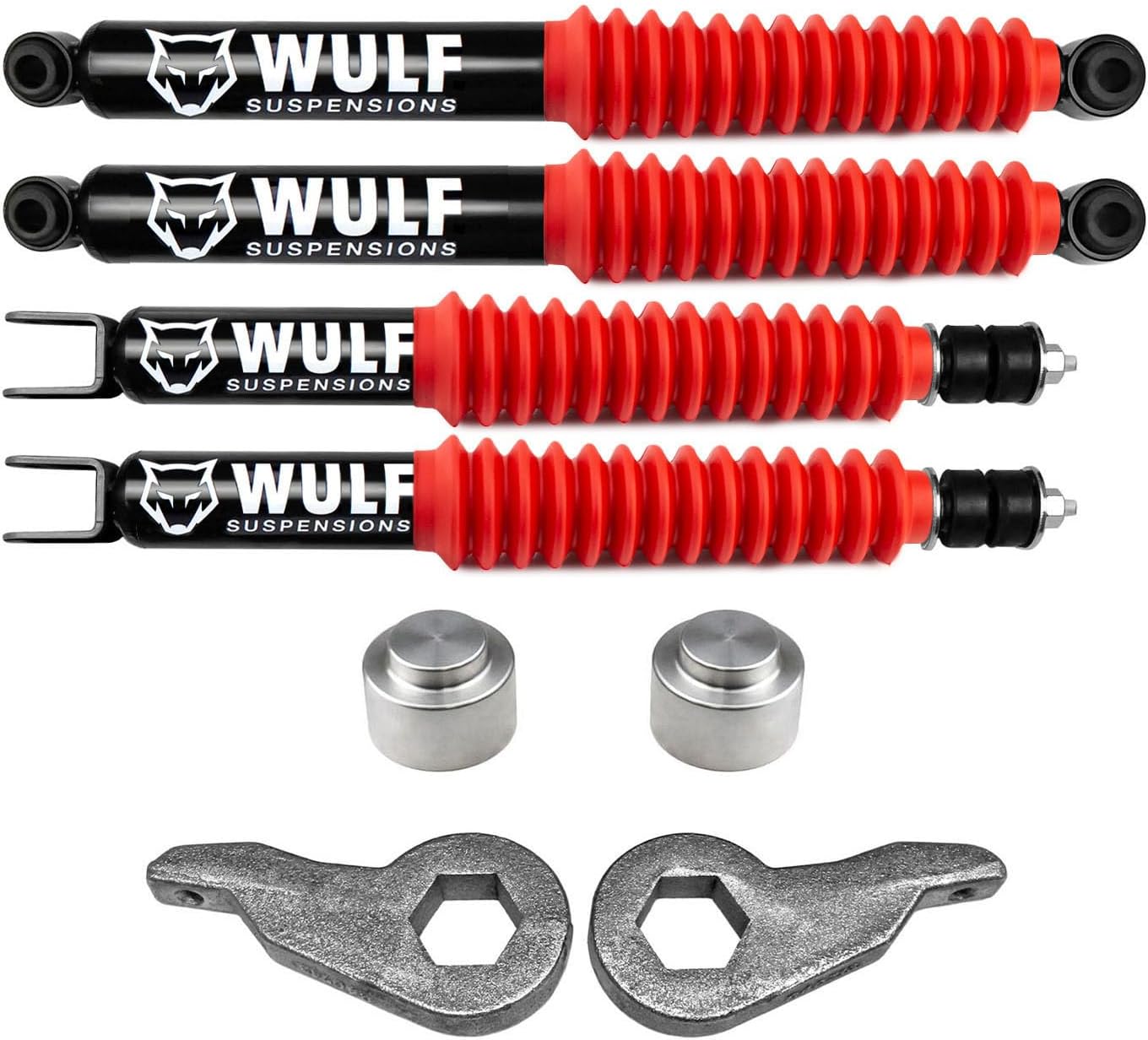 WULF 3" Front 3" Rear Lift Kit with Shocks 2000 to 2006 compatible with model Chevy Tahoe Suburban compatible with model GMC Yukon