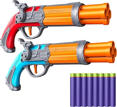 Dart Zone Nitroshot Buccaneer X2 Dart Blasters, 2-Pack, 12 Darts