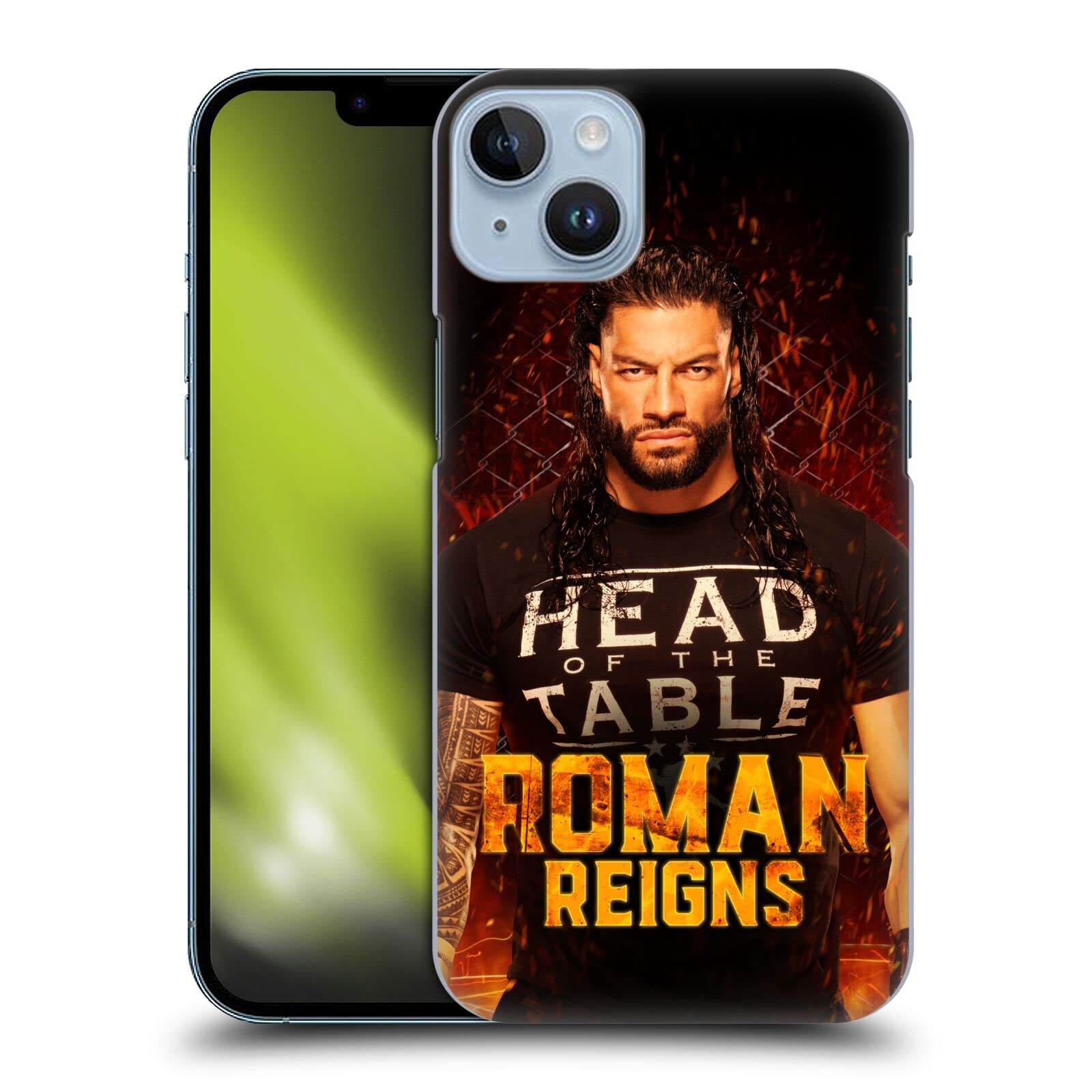 Head Case Designs Licenza Ufficiale WWE Roman Reigns 1 R. Reigns Grafiche Custodia Cover Dura per Parte Posteriore Compatibile con Apple iPhone 14 Plus