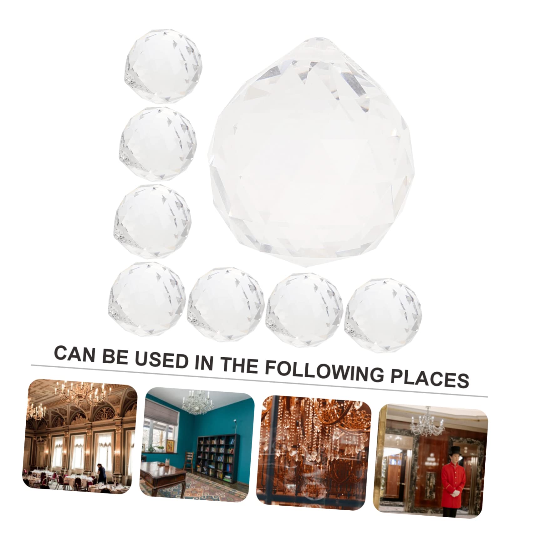 10 Pendentifs En Cristal K9 - Prismes En Verre Transparent, Forme Goutte D'eau à Facettes, Décoration Lumineuse