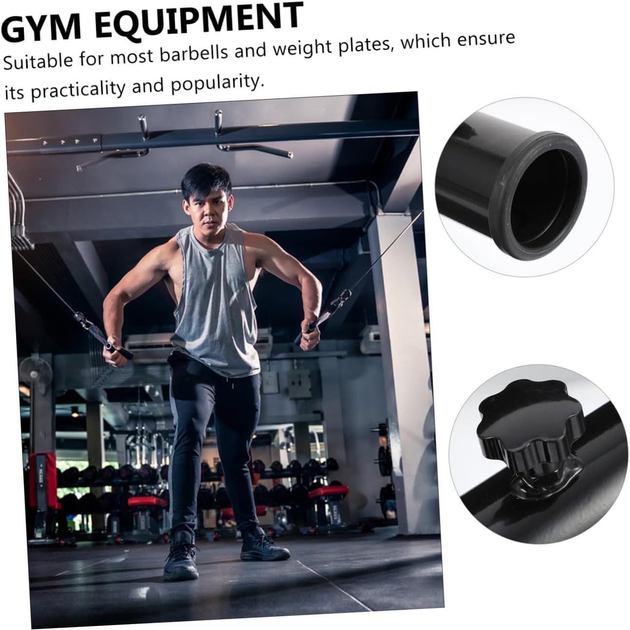 Barbell Grip Accessory t Bar Row Attachment Steel Bell Handle for Strength Training