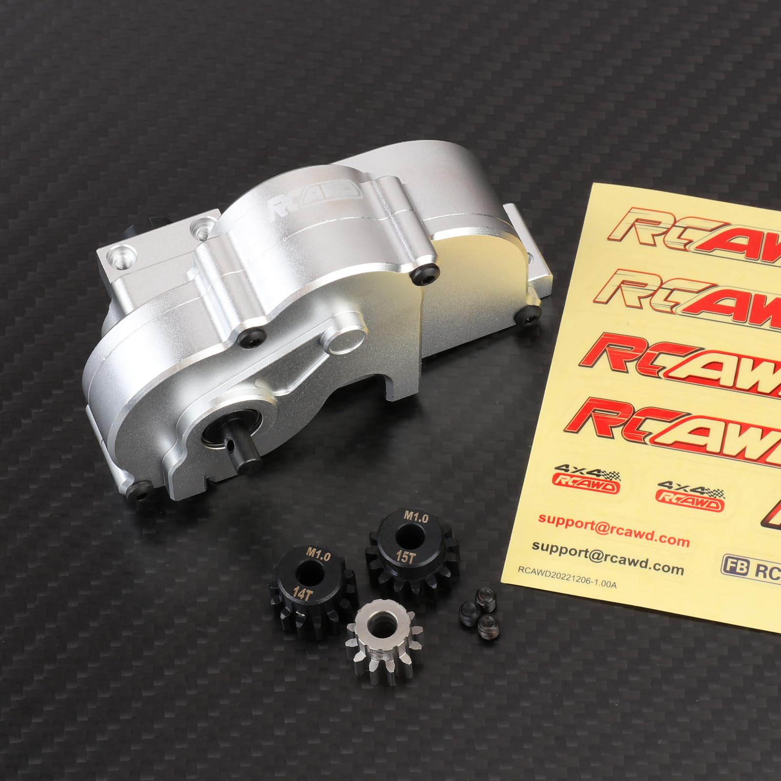 RCAWD Metal Center Gearbox + V2 Full Metal Differential Assembly for 1/ ...