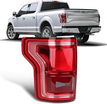 LED Tail Lights Assembly wiht Blind Spot Compatible with 2015 2017 Ford F150 King Ranch/Lariat/Limited/Platinum Taillight Rear Brake Lamp Signal Assembly OEHL3Z13405D Left Driver Side