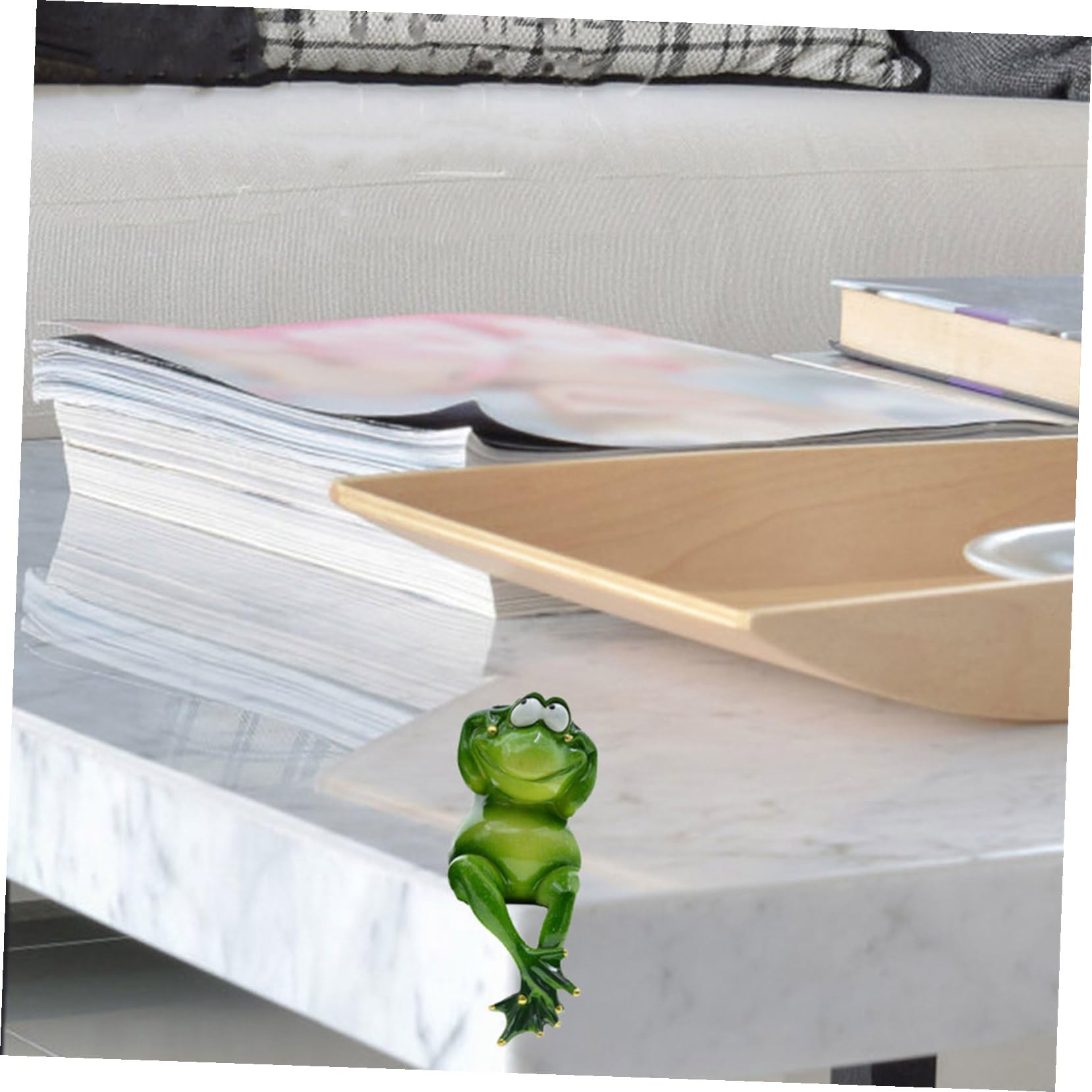 BESPORTBLE 3 Stück Froschfiguren aus Kunstharz, Grün, für Garten