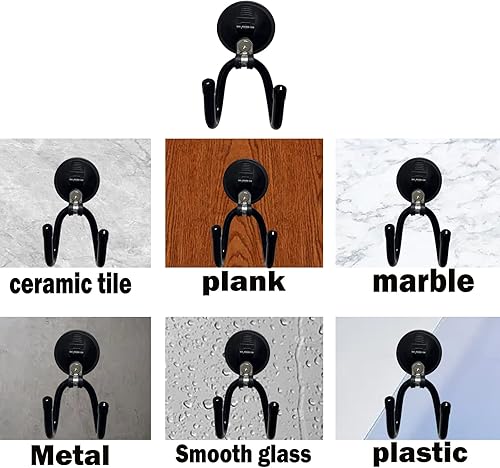 Miniatura 7 de Pmsanzay Perchero para sombreros, material acrílico, colgador de ventosa para automóvil y camión, soporte para sombreros, no se cae, sin daños en el