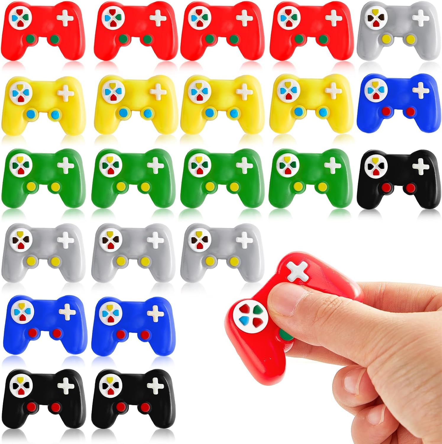36 PCS Video Game Birthday Party Favors Gamer Squishy Toy Video Game Controller Shaped Stress Relief Toys for Goodie Bag Classroom Prizes Birthday Party Supplies