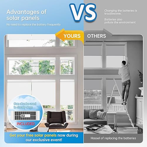 Miniatura 10 de Persianas motorizadas con control remoto, persianas eléctricas térmicas con panel solar, persianas enrollables automáticas personalizables,