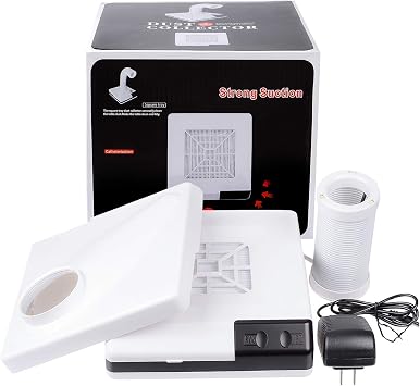 60W Desktop Vacuum Cleaner Instrument Dental lab Dust Collector Extract Mobile Suction