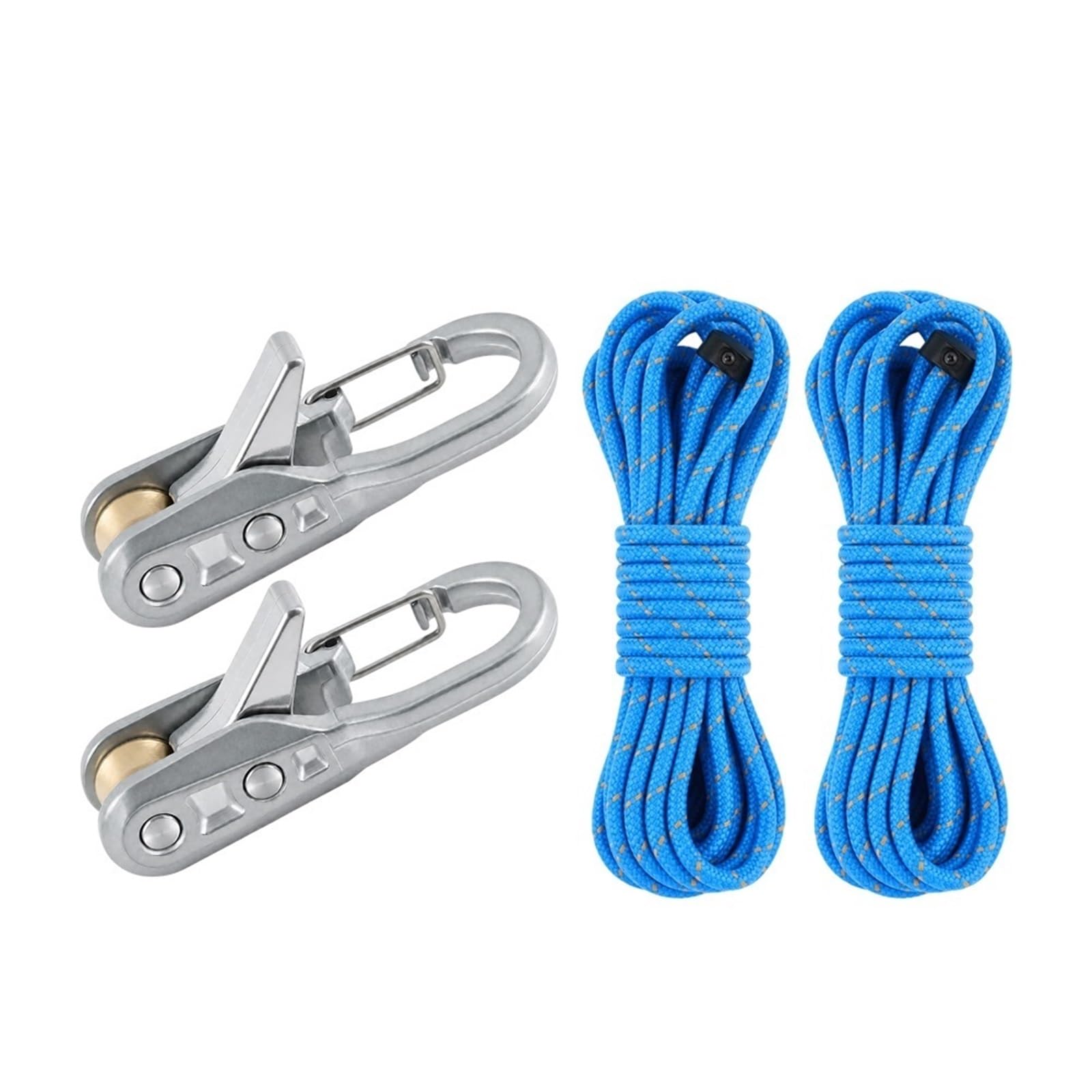 Rope Tightening Tool, Heavy Duty Tensioner with Roller, Camping Guyline Adjuster for Tent Tarp Hammock, Outdoor Gear for Camping, Boat