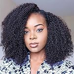 Mongolian Afro Kinky Curly Bundles Human Hair 4B 4C Afro Kinky Human Hair Bundle One Single Bundle 10 Inch Curly Weave Bundles Unprocessed Virgin Hair Afro Curly Hair Extensions for Black Women