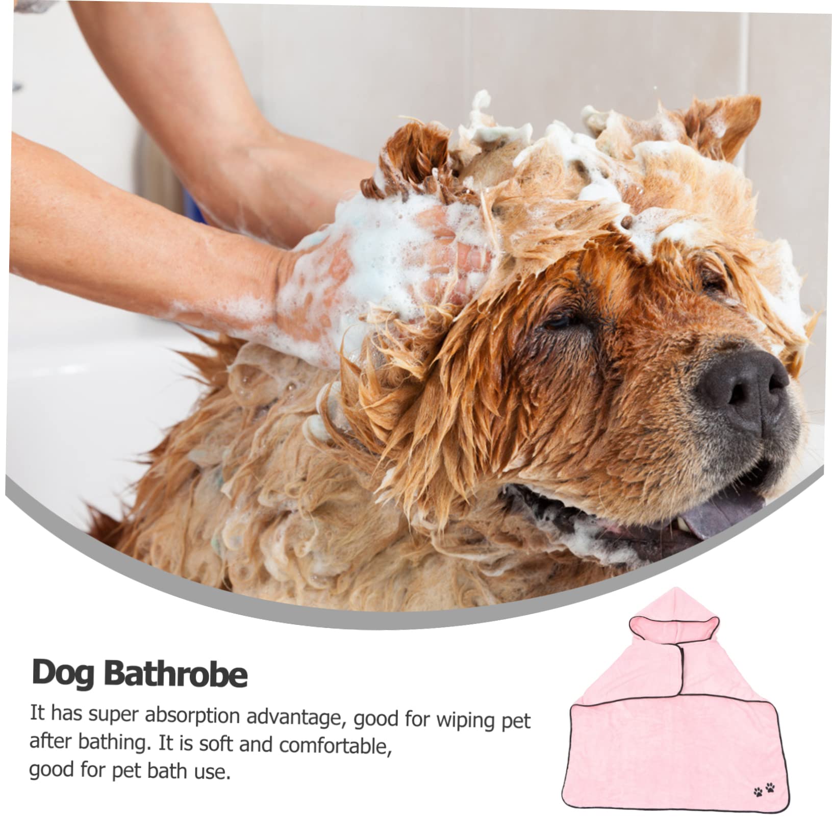Didiseaon 2pièces Peignoir De Bain pour Animaux Polaire Serviette Absorbante Et Sèche Rapidement pour Chiens Et Chats