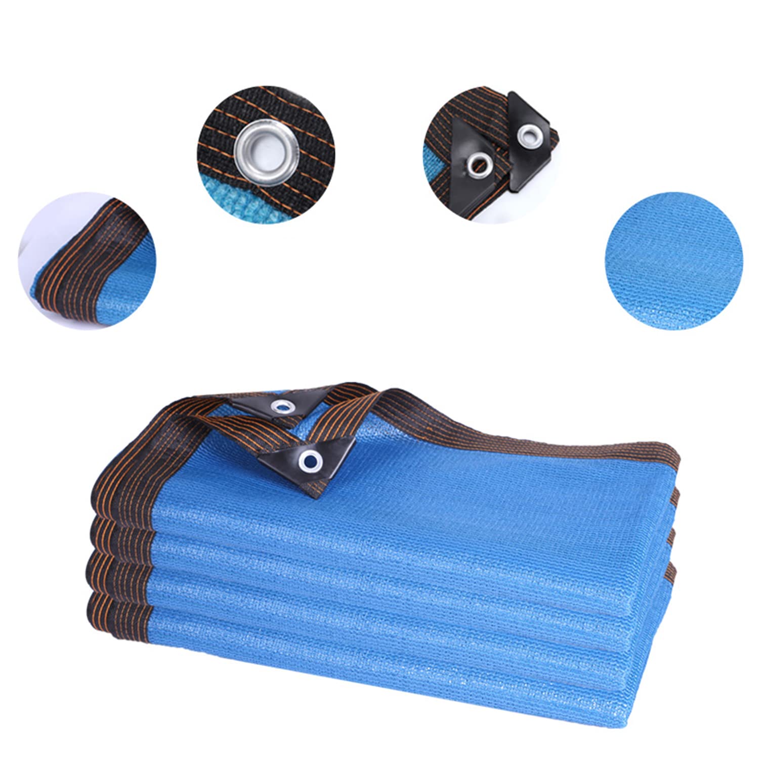 Rete ombreggiante per serre, 85% resistente ai raggi UV, telone a rete, per giardino, terrazza, balcone, tetto esterno, rettangolare, con occhielli (4 x 5 m)