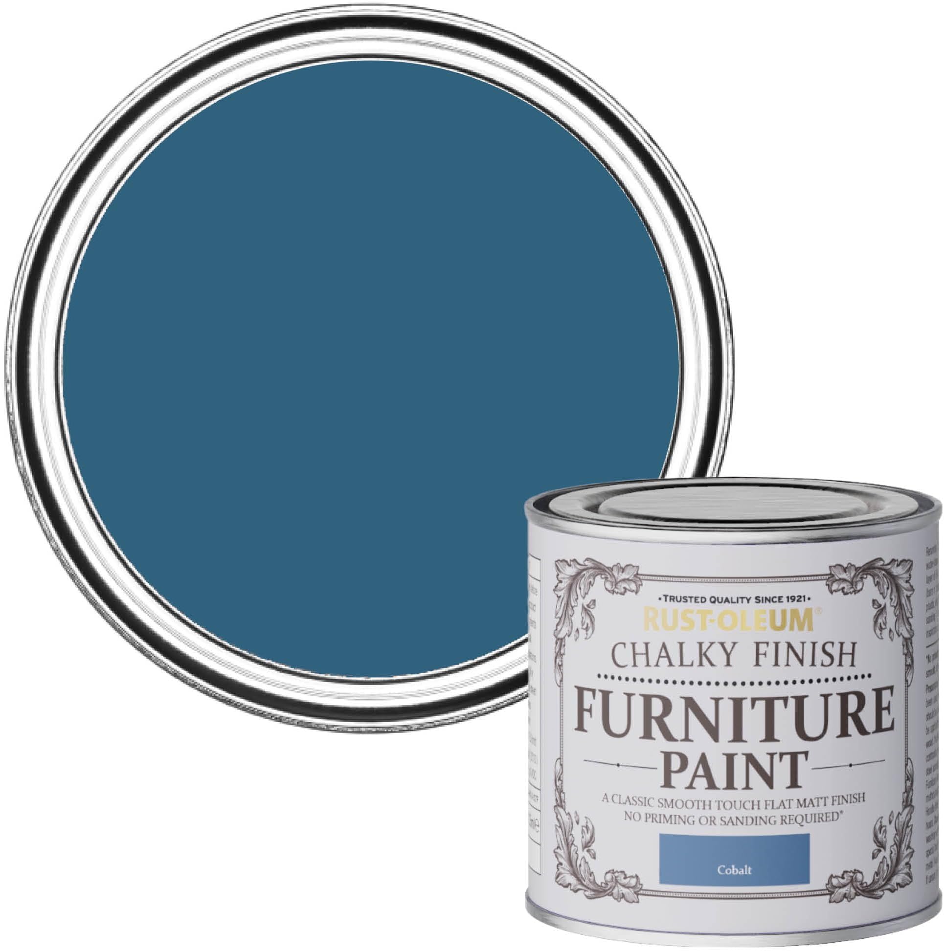 RustOleum Chalky Furniture Paint Cobalt 125ml Amazon.co.uk DIY & Tools