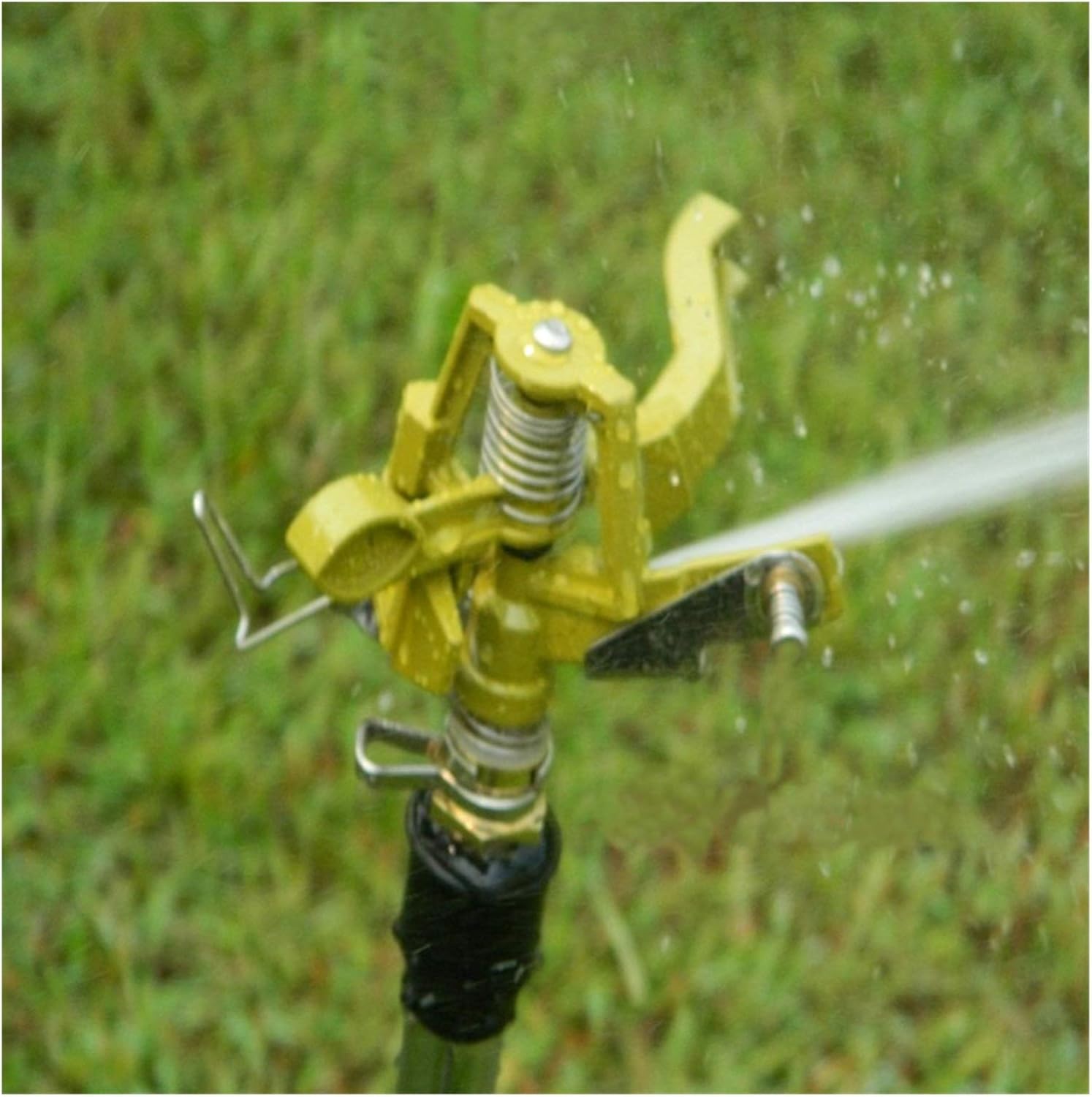 Irrigation Dripper 1 Zinc Alloy Rocker Arm Sprinkler and G1 / 2'' Interface Suitable for Adjustable Agricultural Botanical Garden Irrigation System (Color : Light Yellow)