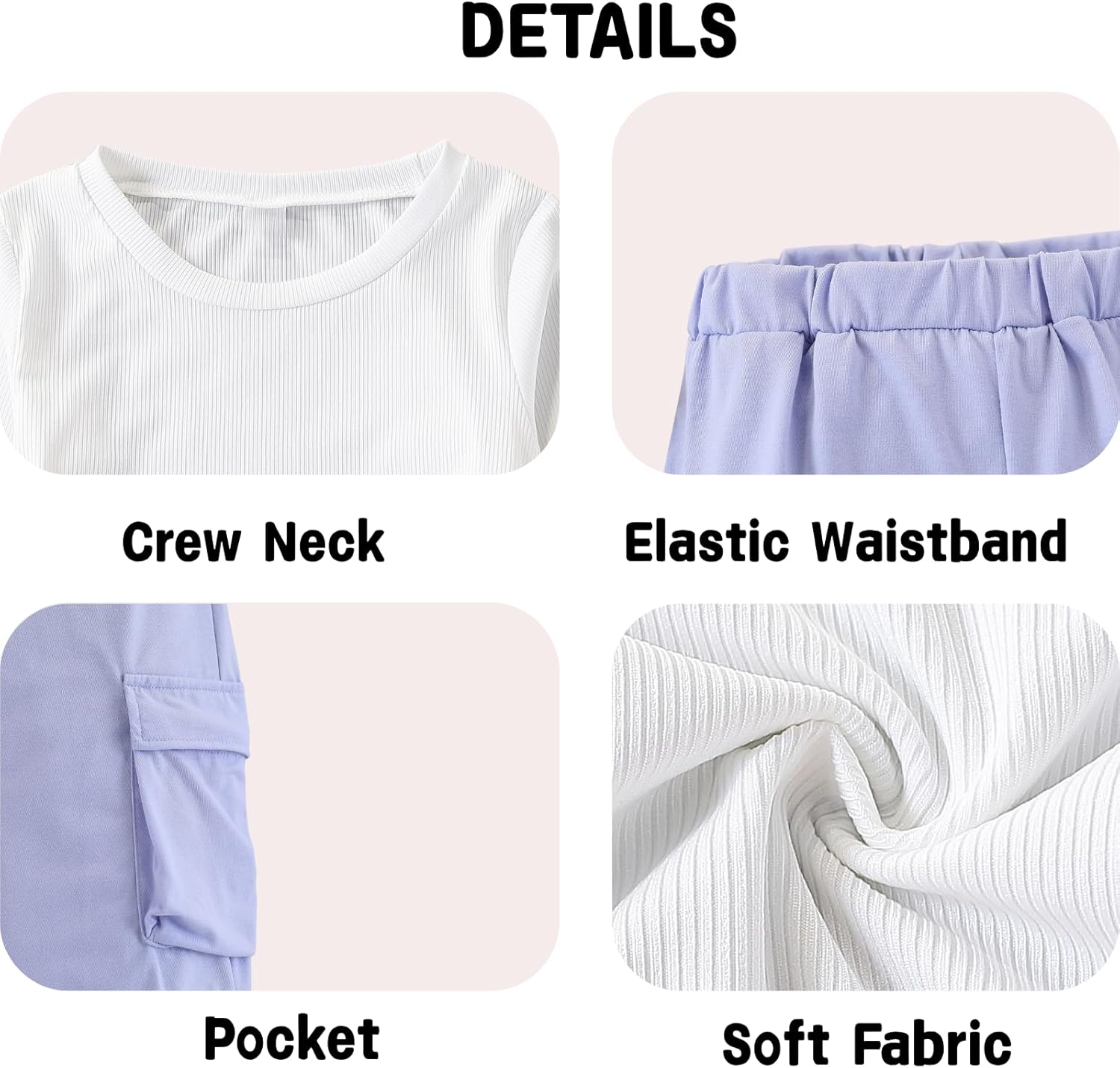 Tween Girls Clothes 2 Piece Outfit T-Shirt Top + Cargo Pants Teen Girl Clothing Set, Sizes 7-15 Years - Image 6