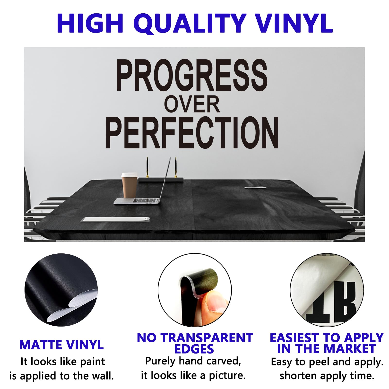 Inspirational Quotes Wall Decals for Classroom: Motivational Positive Vinyl Art Wall Stickers for Office School Bedroom - Image 2