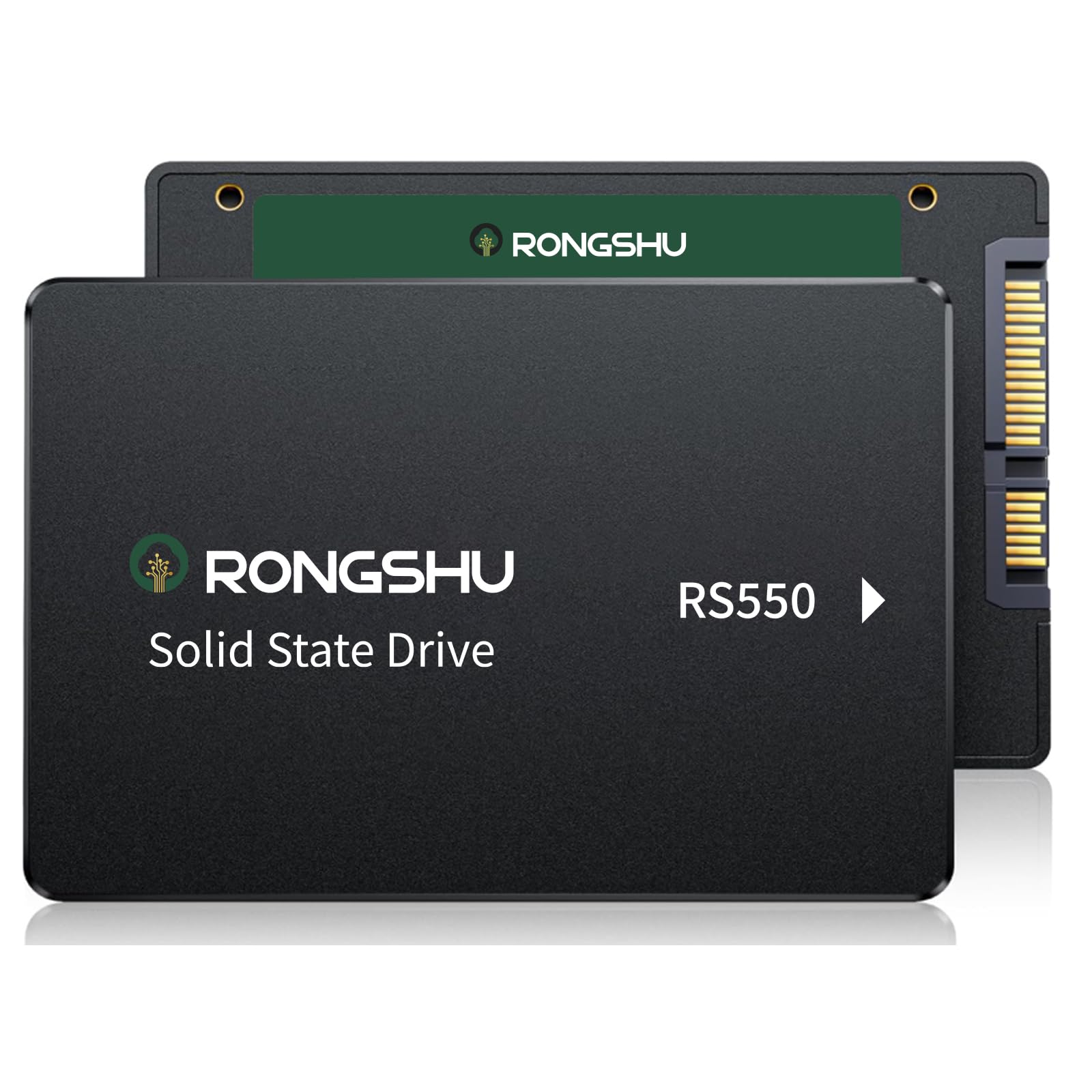 RONGSHU 256GB SATA SSD 2.5'' Internal Solid State Drive, SATA III 6 Gb/s Read Speed Up to 550 MB/s 3D NAND Internal SSD, Upgrade Laptop PC/Desktops (RS550)