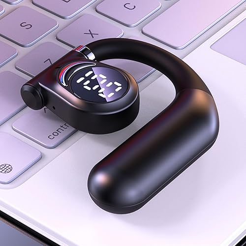Miniatura 7 de Bluetooth 5.3 Open-Ear Air Conduction Headphones, HiFi Stereo Sound, 30 Hrs , Over-Ear Wireless Earbuds with LED Power Display for Sport Work