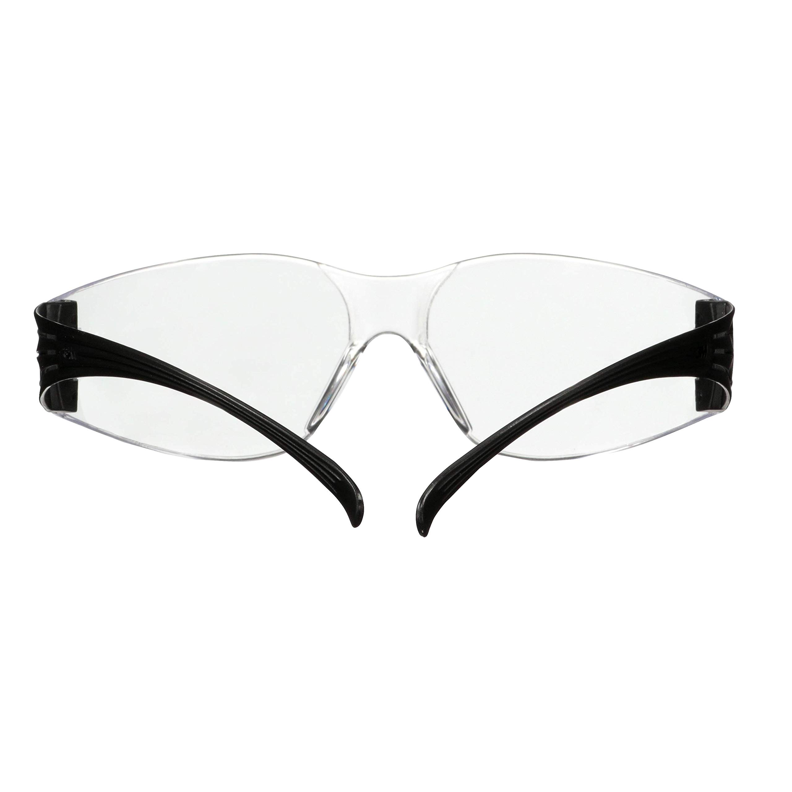 3M SecureFit 100 Lunettes de sécurité, monture noire, antirayure/antibuée, optiques incolores, SF101AF-BLK-EU, 5 paquets