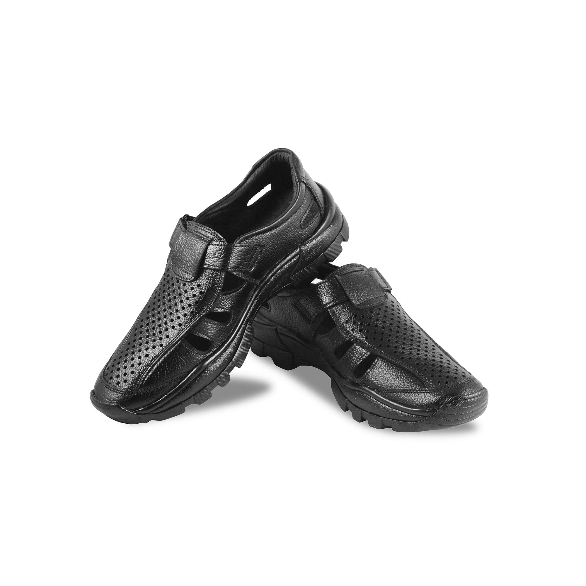 degarro Men's Faux Leather Sandals | Comfortable Slip-On Casual Sandals for Everyday Wear | Anti-Slip Soft Sole | Stylish Outdoor & Office Footwear-picture-45