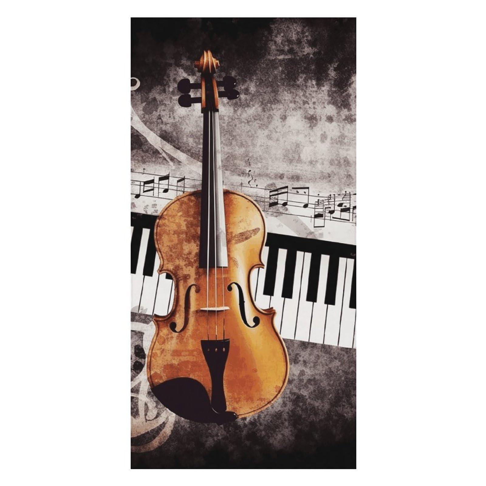 Piano Violin Music Notes Beach Towels Extra Large, Quick Dry Absorbent Multipurpose, Oversized Beach Towel, Sand Free Foldable Lightweight, Travel Towel, For Beach Pool Camping Travel Vacation, 63x31.