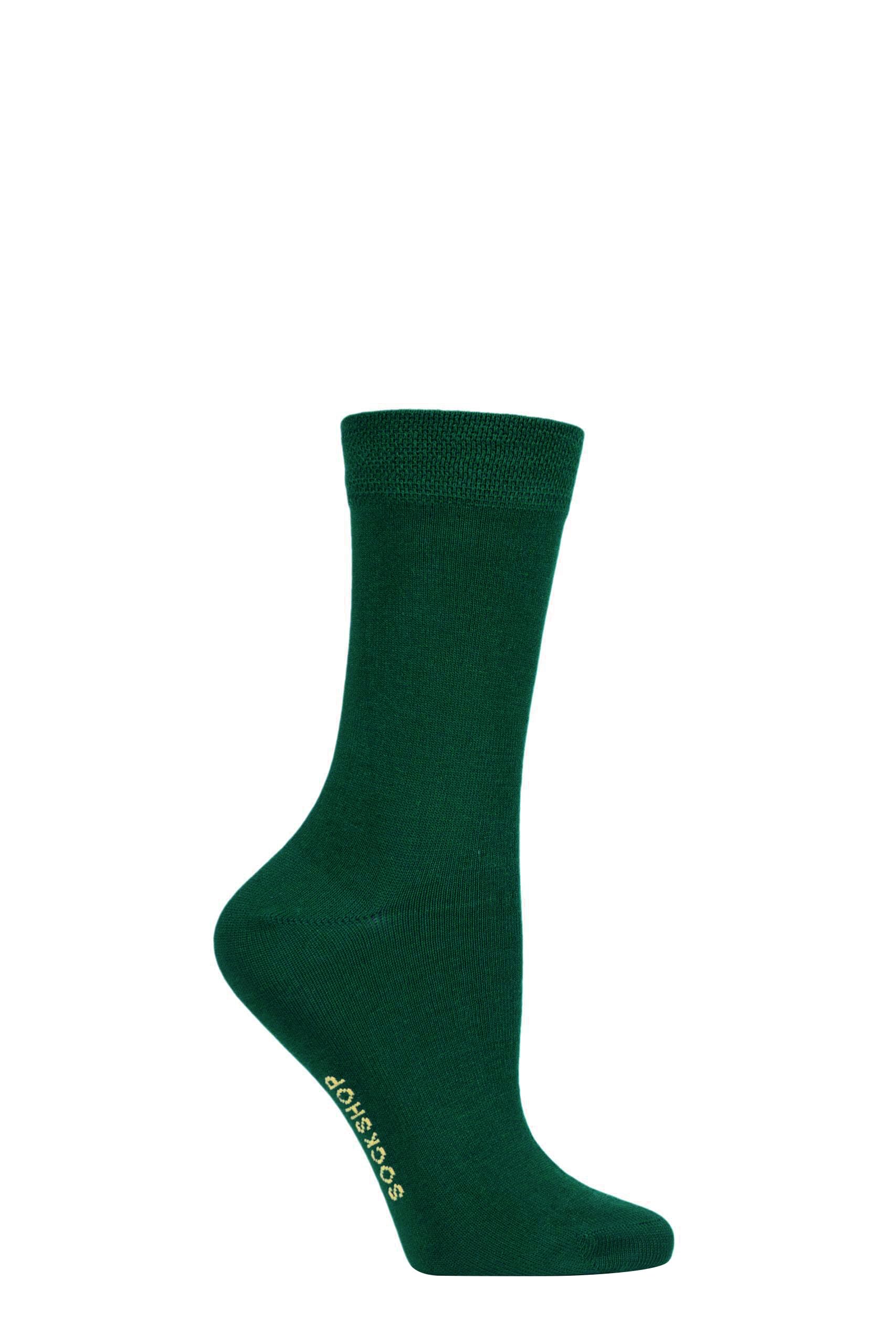 SockShop Ladies Colour Burst Vibrant Bamboo Socks with Smooth Toe Seams Pack of 1 Message in a Bottle 4-8