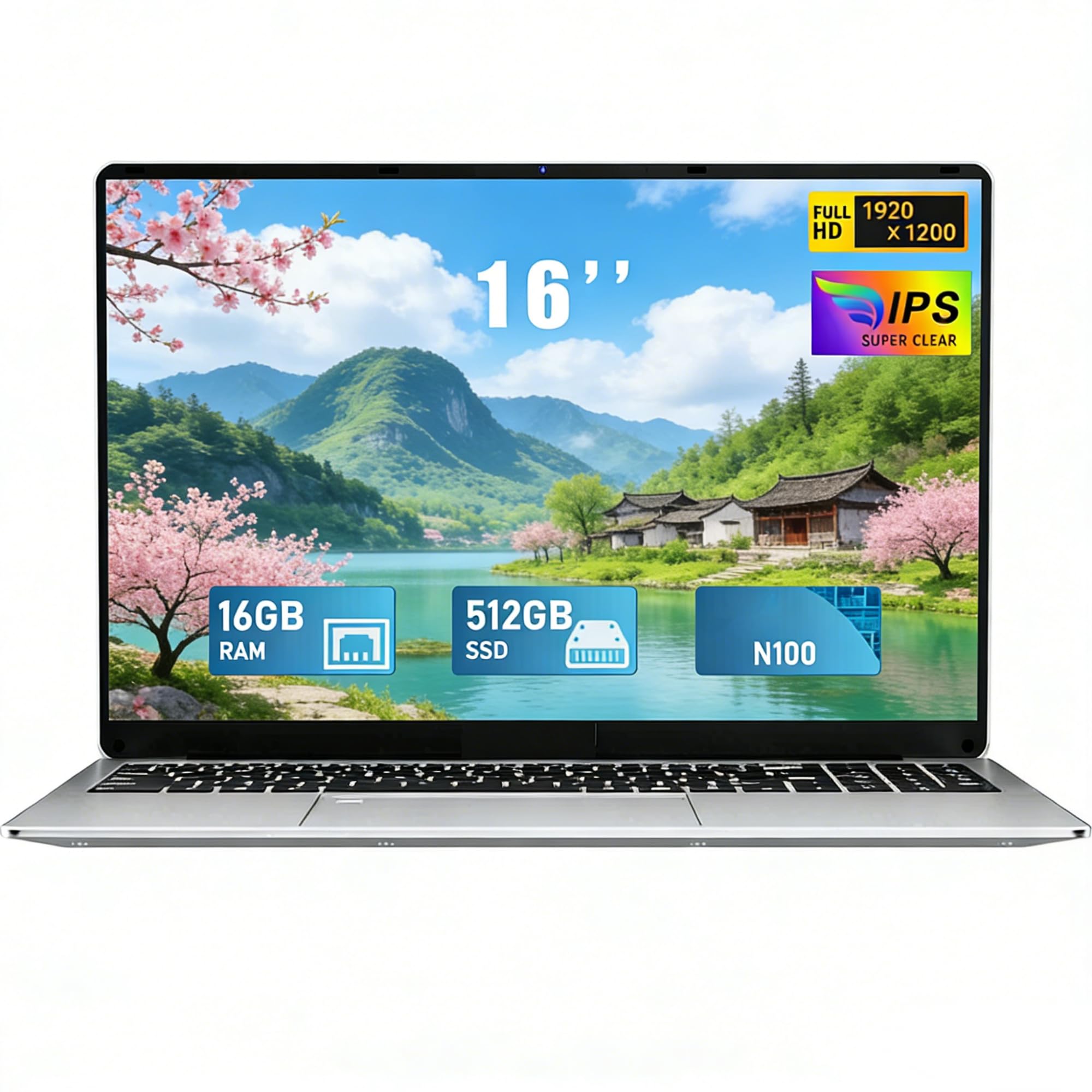 FUNYET Laptop 16" Potencia y Velocidad con Windows 11 Pro