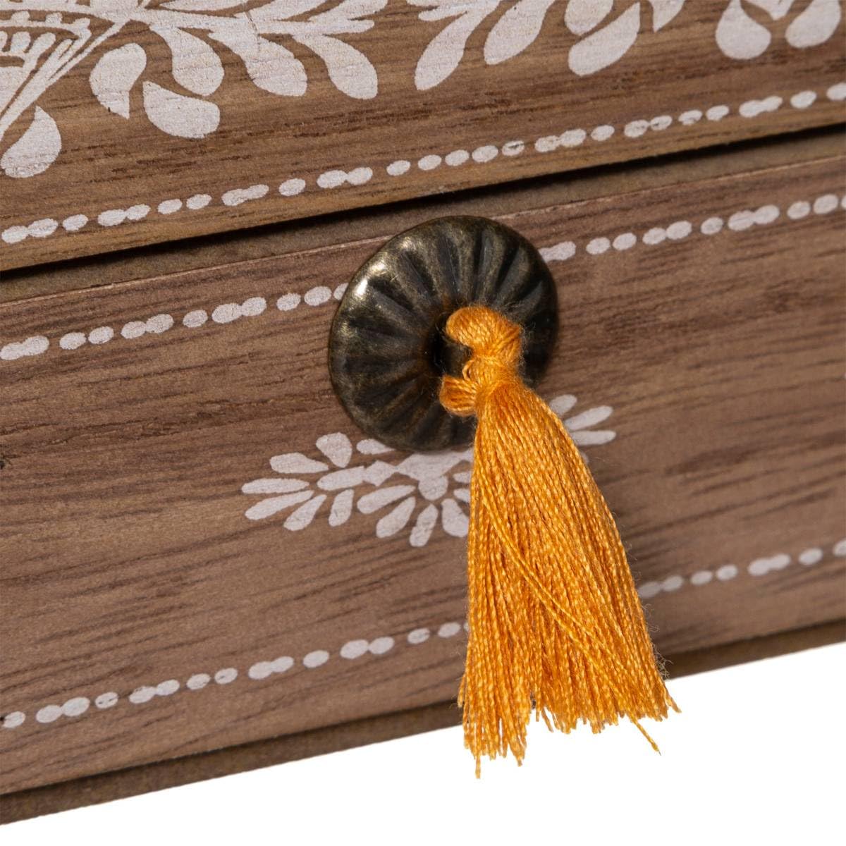Boite à Couture en Bois décoré avec tiroir - Atmosphera