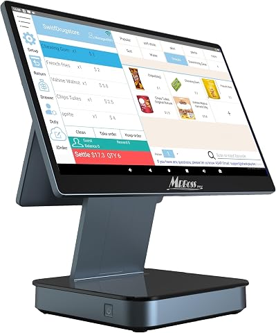 15.6" Android HD Dual Touch Screen POS Cash Register with Lifetime Software