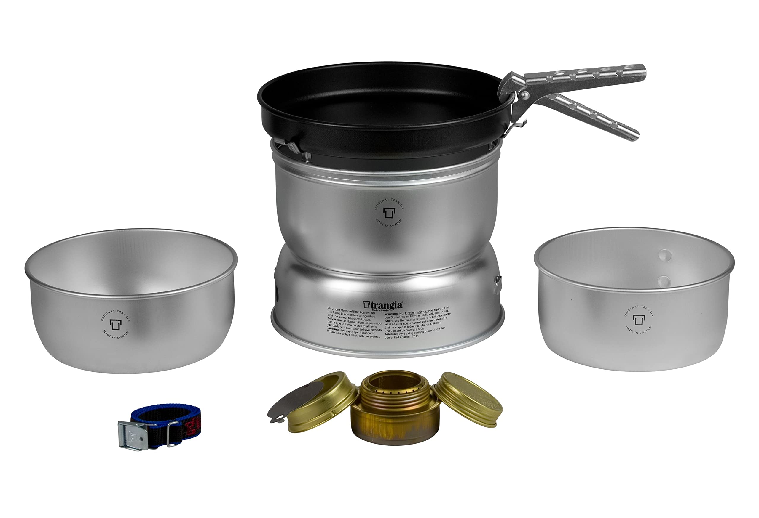 Trangia Sturmkocher 25-3UL (groß) - 2x Kochtöpfe und Pfanne