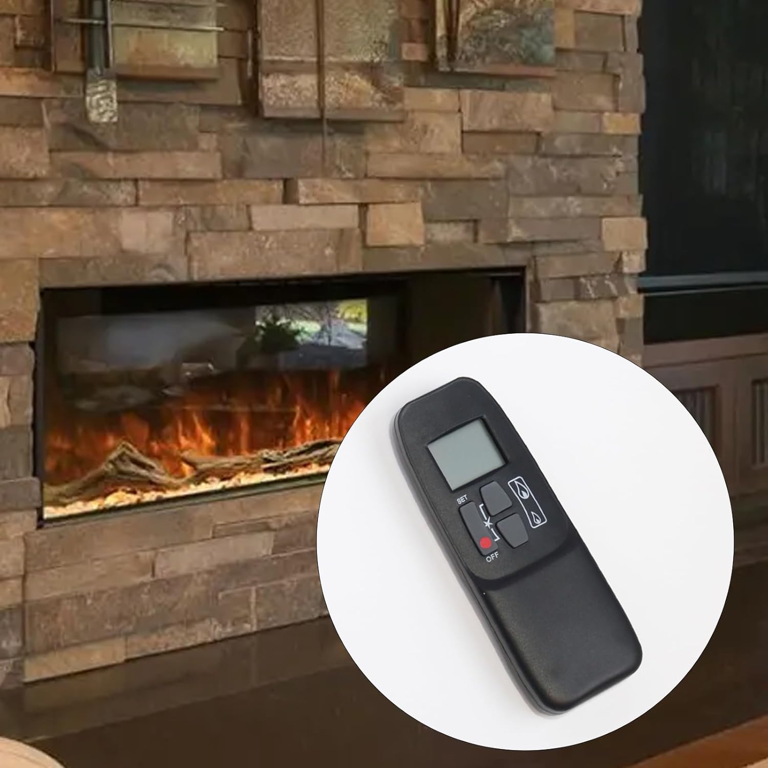 G6R-H3T5 Radio Remote Control - Compatible with RH Peterson/Real Fyre, Valor, Empire, Element 4 Gas Fireplaces for Maxitrol G6R-R3AM Control Module Receiver Replace# R11576 AT-01V-2 4001910 4001038
