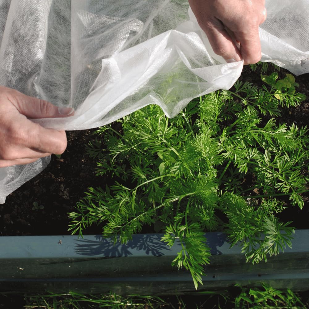 Frost Protection Fleece - -2/-3°C Protection, Lightweight Barrier for Plants, 1.5m x 10m - 1x Fleece by Thompson & Morgan