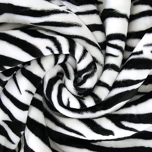 Vista 72 de MACEVIA Manta Decorativa de Forro Polar Sherpa para Sofá, Manta de Cebra 3D, Mullida, Gruesa, Cálida, Reversible, Acogedora, Cómoda, Súper Suave