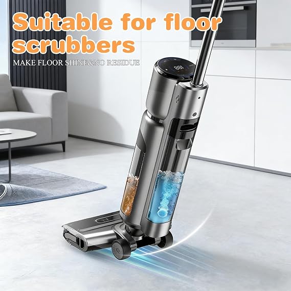 SOPAMI multi-effect floor cleaning tablets 24 Counts Lemon Scent | floor cleaner for mopping Robot Vacuums and Cordless Wet/Dry Vacuum Mop Cleaners, for Tile Vinyl Sealed Hard Floors