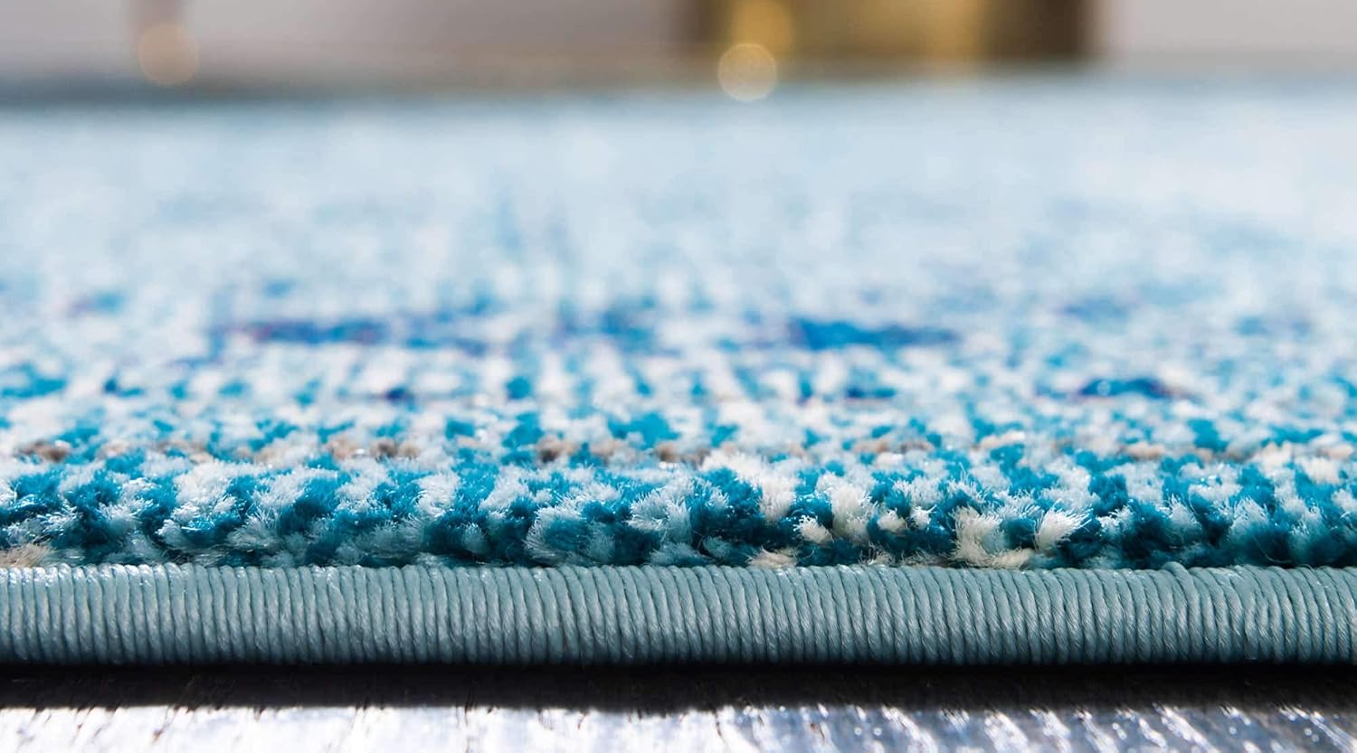 Unique Loom Medici Collection Vintage Botanical Traditional Light Blue Area Rug (8' 0 x 11' 0)