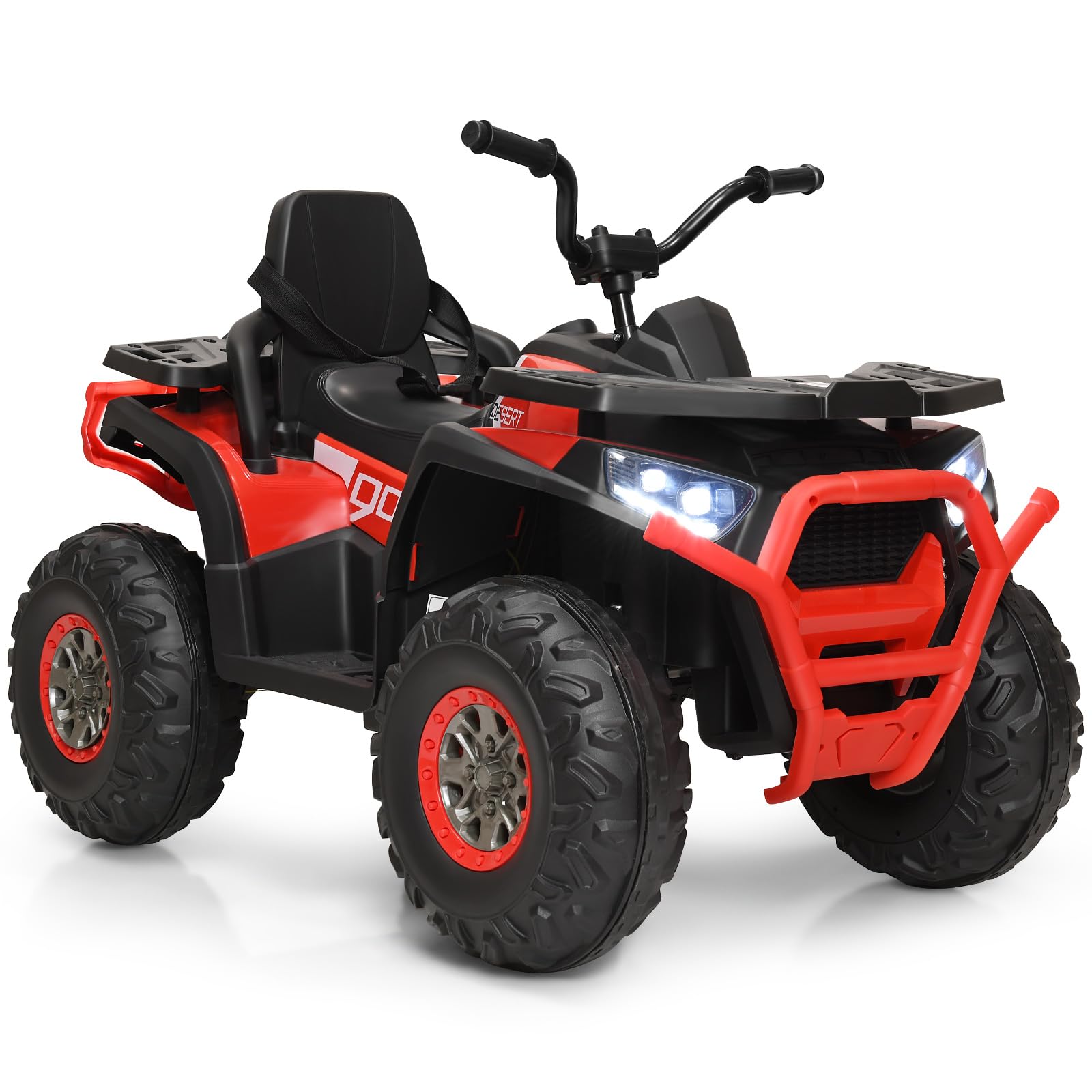 GOPLUS Elektrische auto voor kinderen, 12 V, UTV-truck met muziek