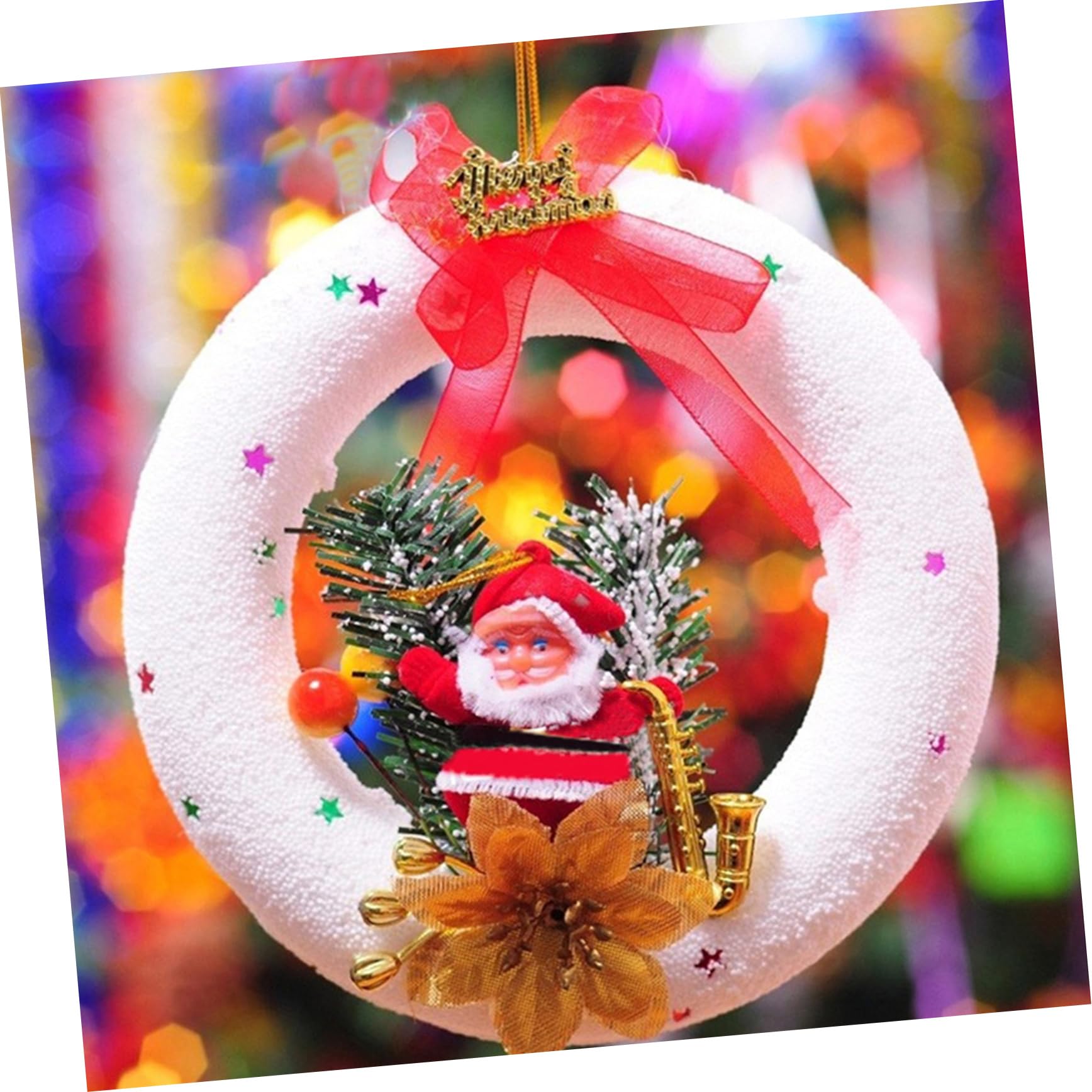 10 Piezas de Espuma de de Círculo para Manualidades Bricolaje Artesanía Proyectos Escolares Decoración de Boda Navidad