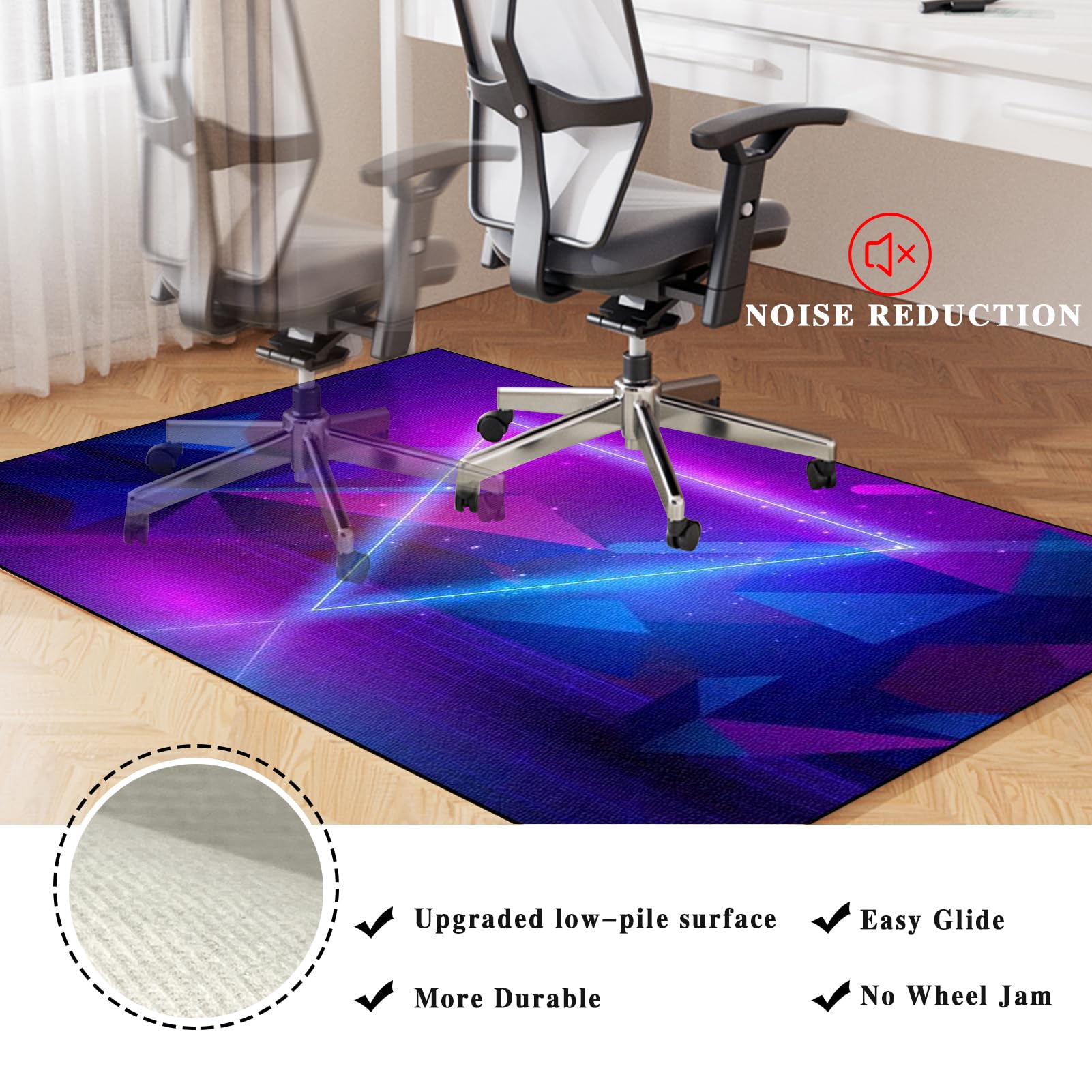 Tapis Protection Sol Dur Gaming Tapis Chaise Bureau Tapis De Bureau Tapis Protège-Sol Chaise Bureau 150 X 180 Cm Tapis Protecteur De Sol Pour Fauteuils De Tapis Chaise De Bureau Tapis Sous