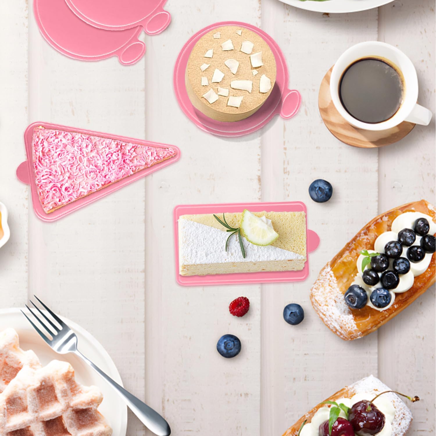 Mini Cake Boards, 600 Pack 3" Cupcake Display Boards Party Cake Boards Mini Cake Base Cardboard, Small Cake Tray Paper Cake Display Boards For Parties, Wedding (Pink)