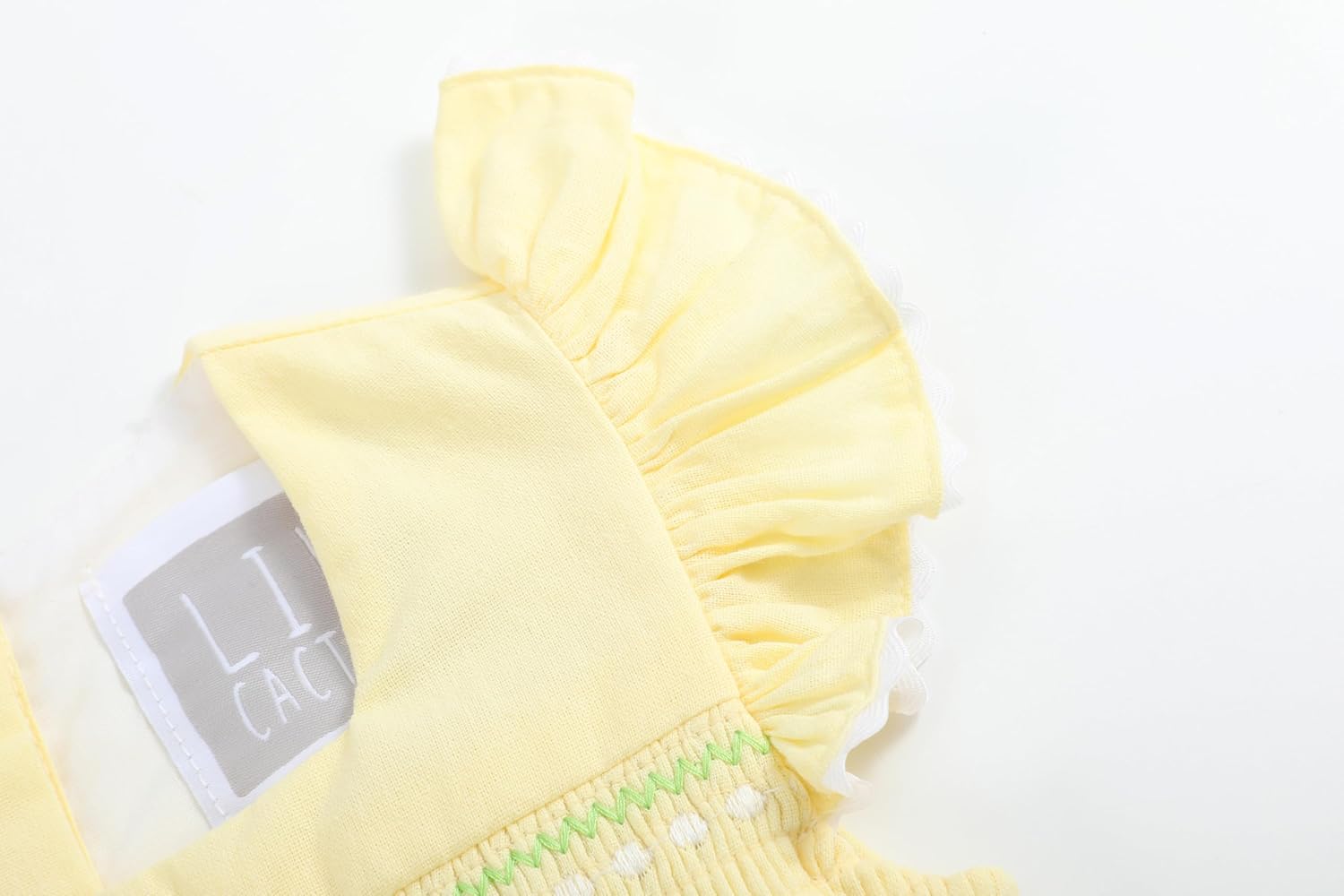 Lil cactus Baby Girls Smocked Flutter Romper